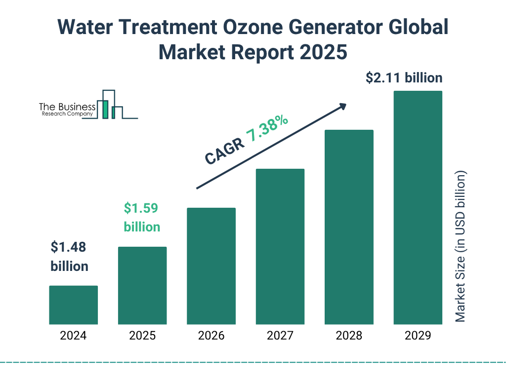 Water Treatment Ozone Generator Market Size and growth rate 2025 to 2029: Graph